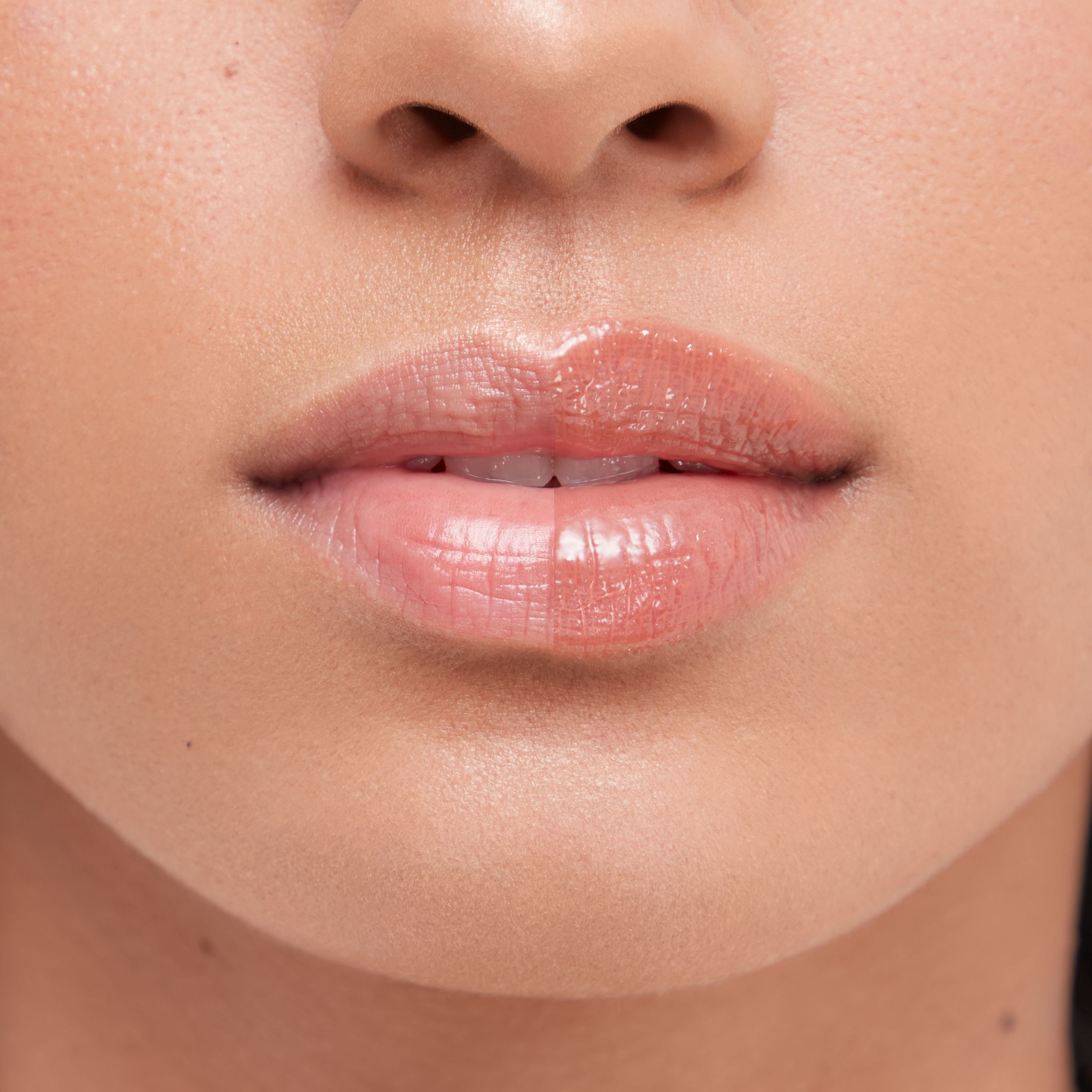 a close up of a woman's lips