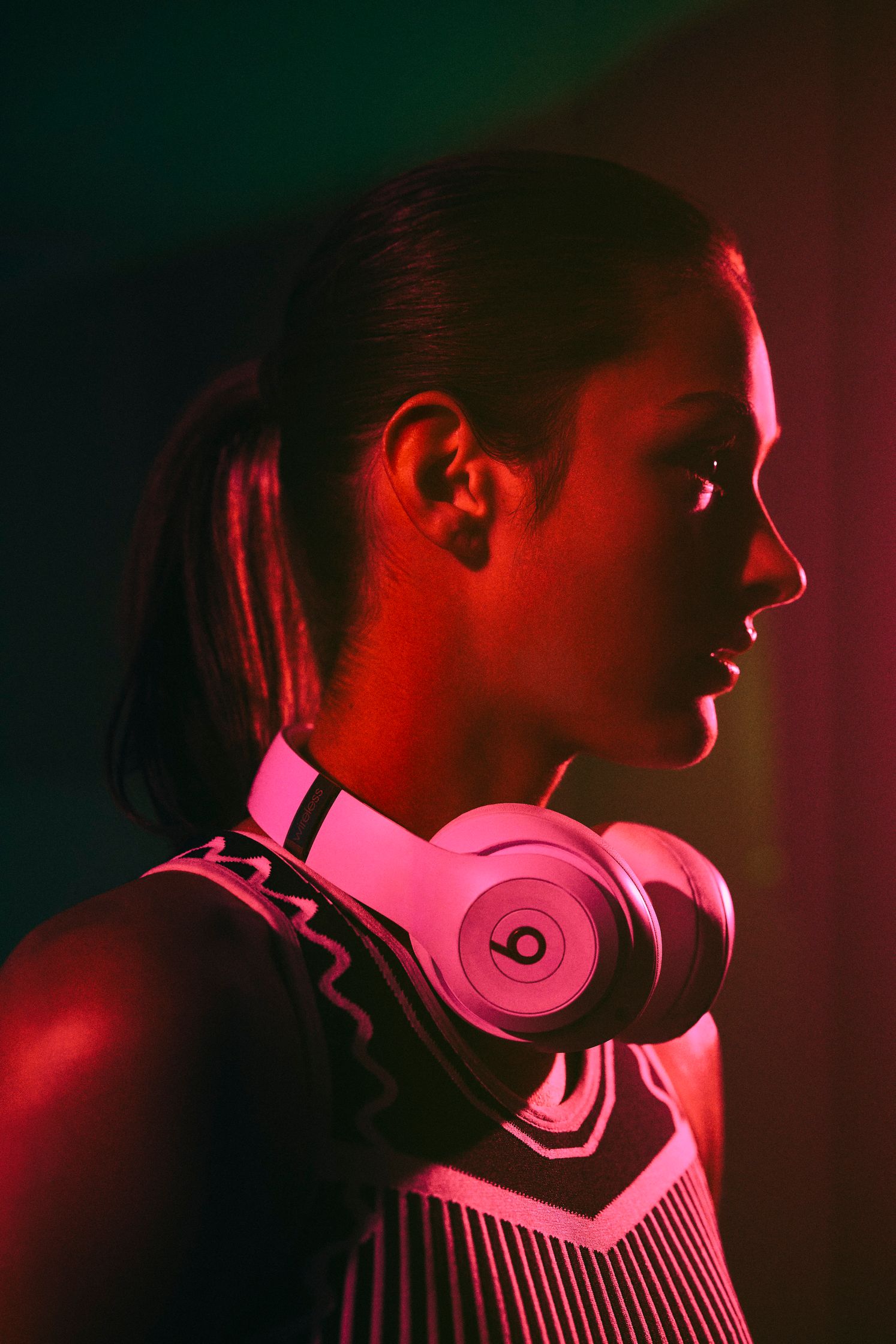 a woman wearing headphones woman health magazine