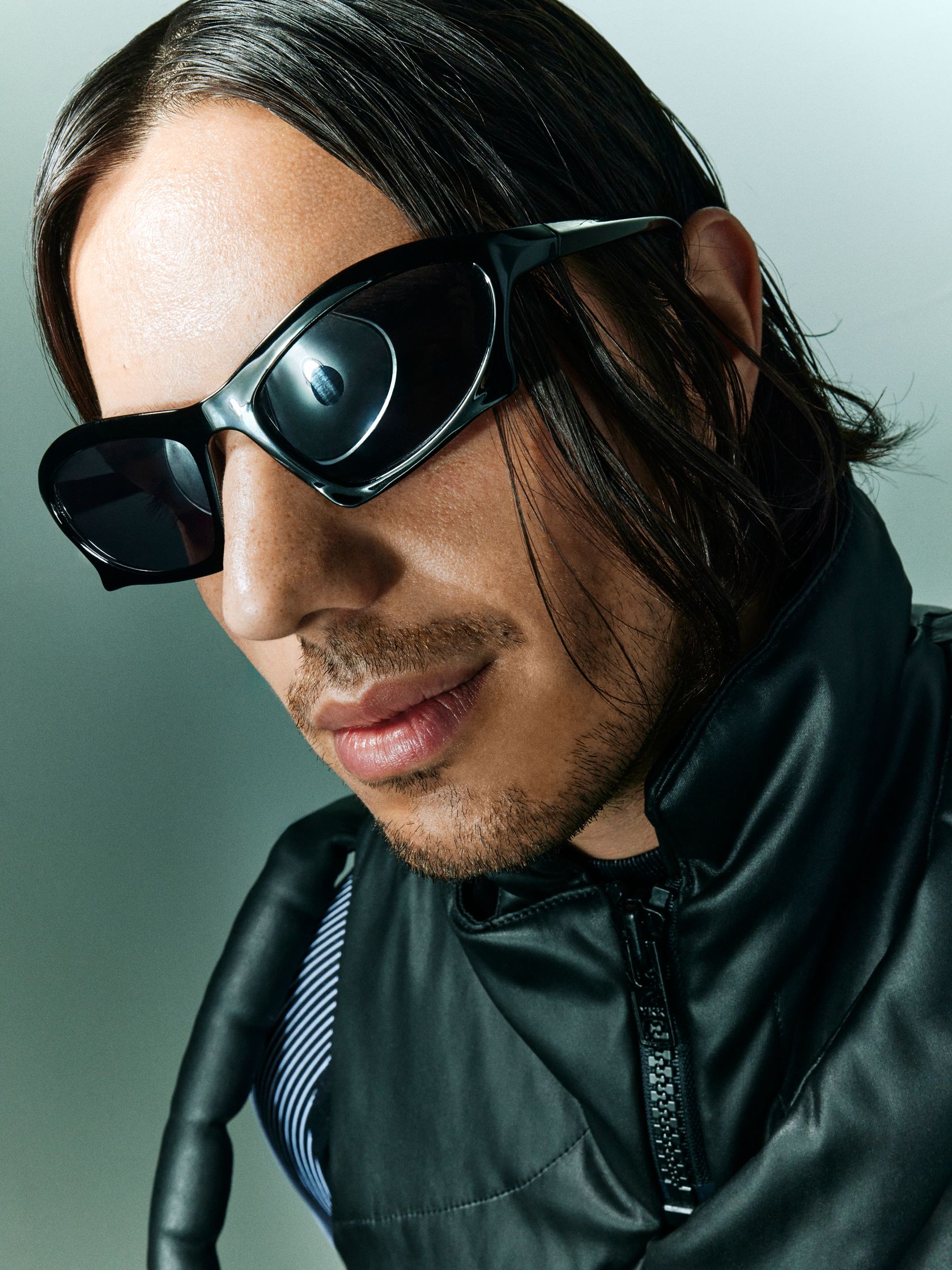 a man wearing sunglasses
