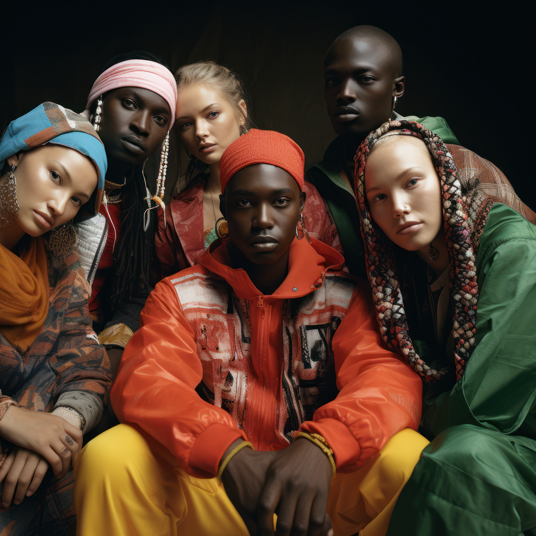 a group of people posing for a photo