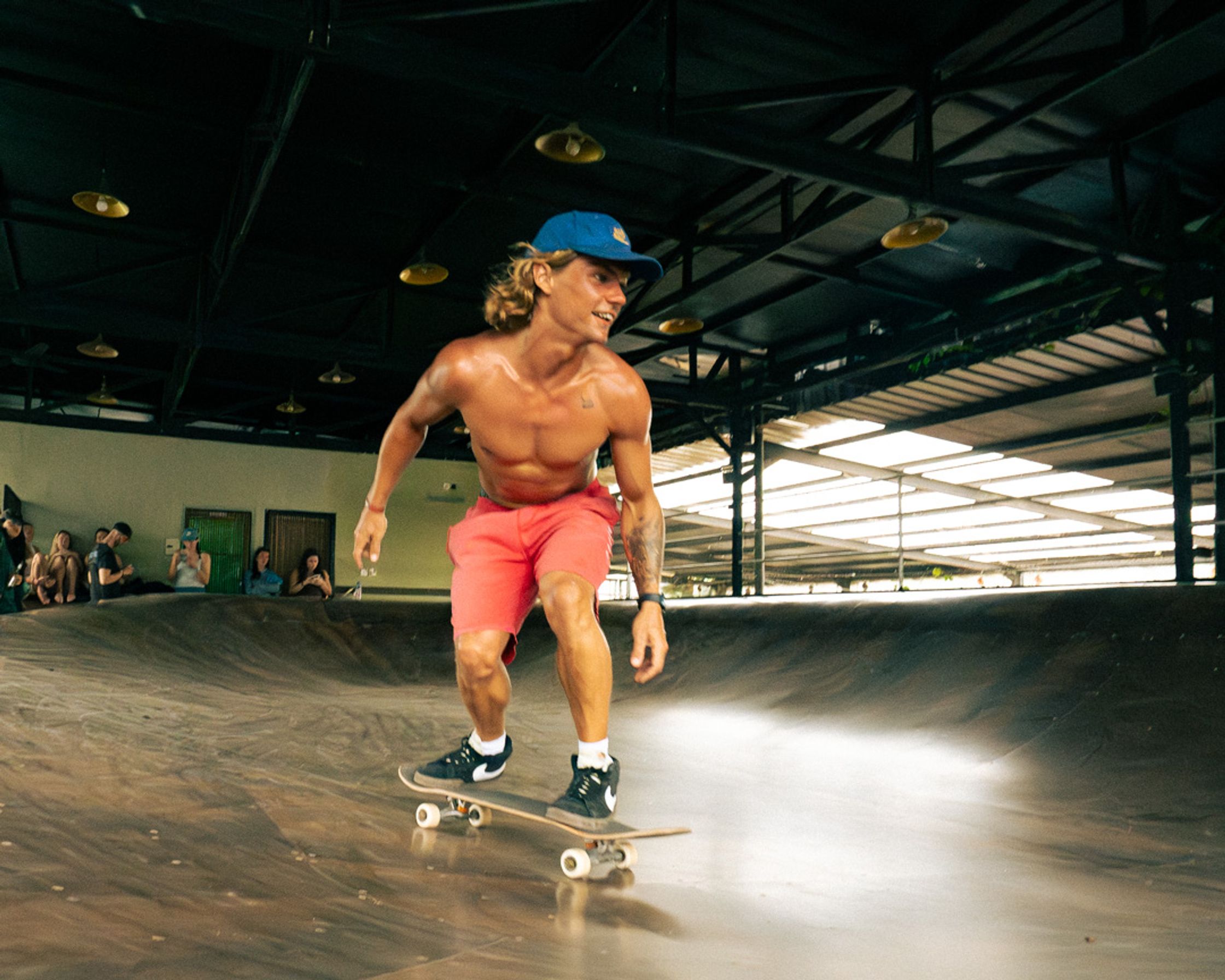 Pure momentum: Documenting the adrenaline and gritty determination of dry-land surf training in Kuta Lombok