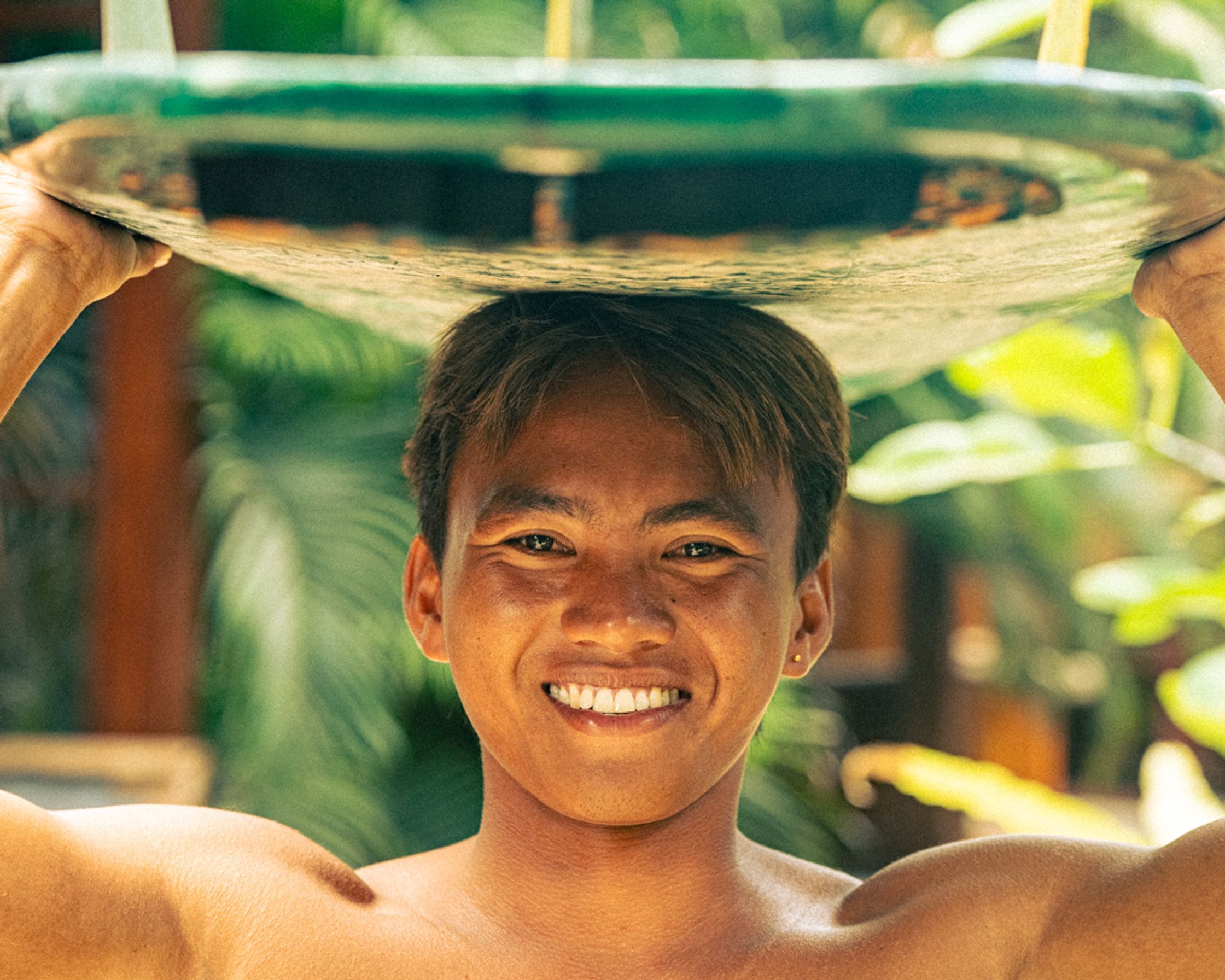 The face of LMBK: Surf coaching meets tropical aesthetics in Kuta, Indonesia.